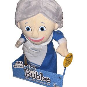 Ask Bubbe Talking Jewish Grandmother Doll 2018 Brand New Plush 12” Howard Cohan